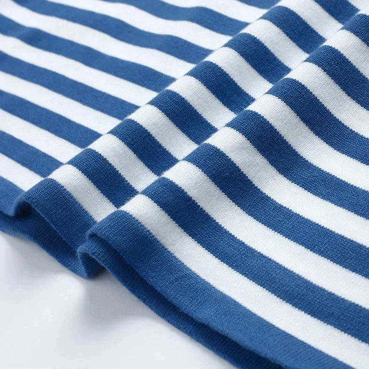 Fiona | Elegantes Langarmshirt mit Streifen (1 kaufen, 1 GRATIS dazu)