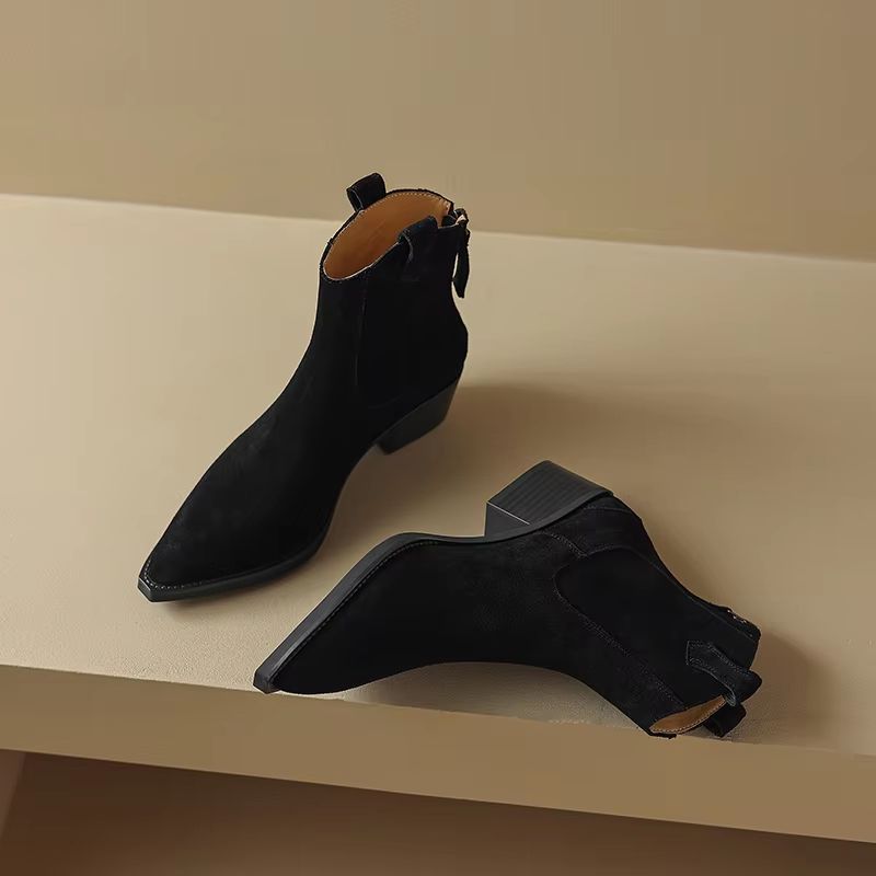 Clarissa | Orthopädische Western-Stiefeletten in Lederoptik
