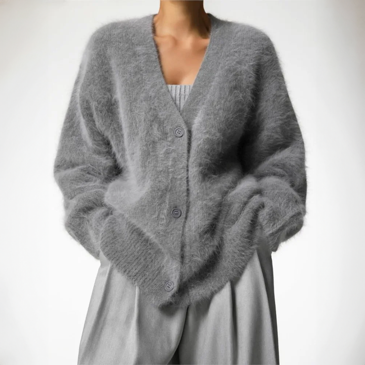 Lena-Lene | Klassische Strickjacke mit Knopfleiste