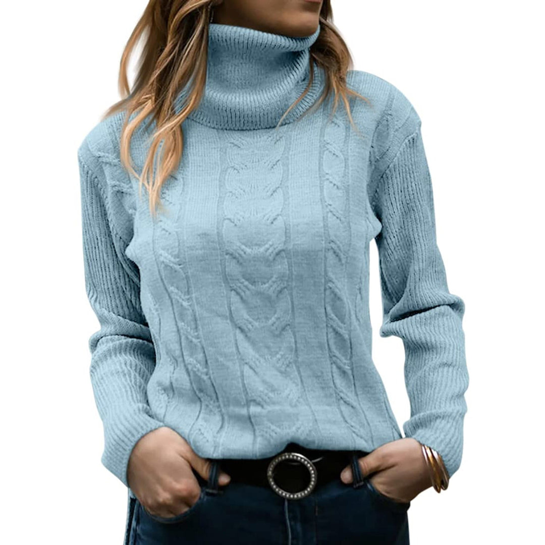 Konstantina | Rollkragenpullover mit Zopfmuster