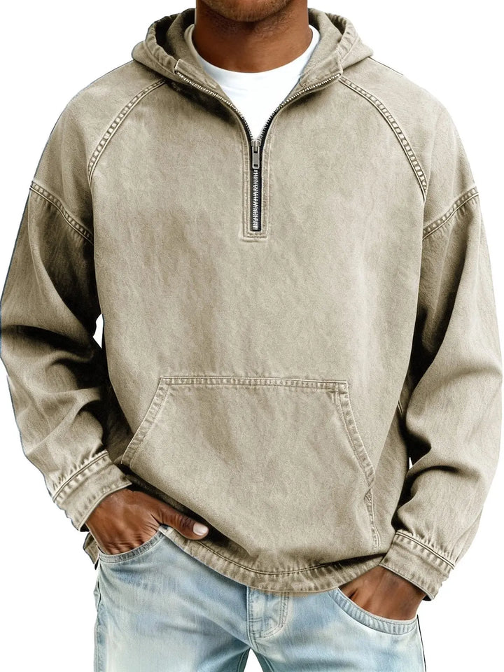 Reiner | Vintage Herrenpullover mit Kapuze