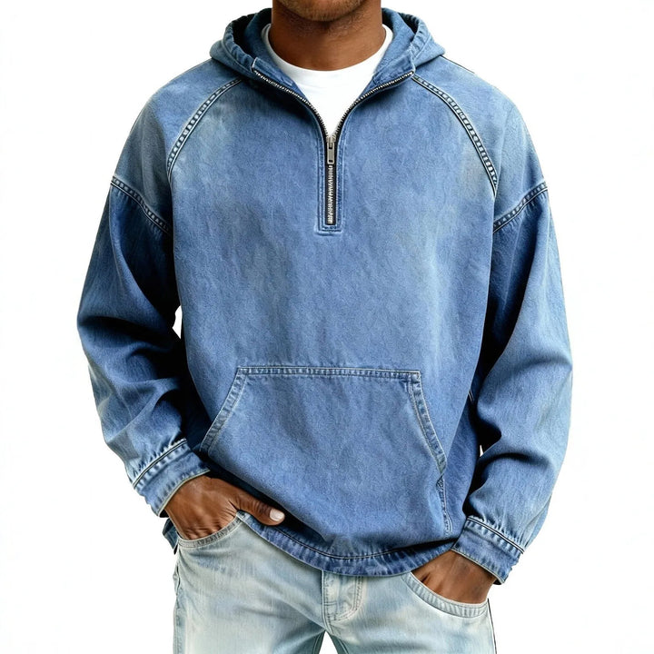 Reiner | Vintage Herrenpullover mit Kapuze