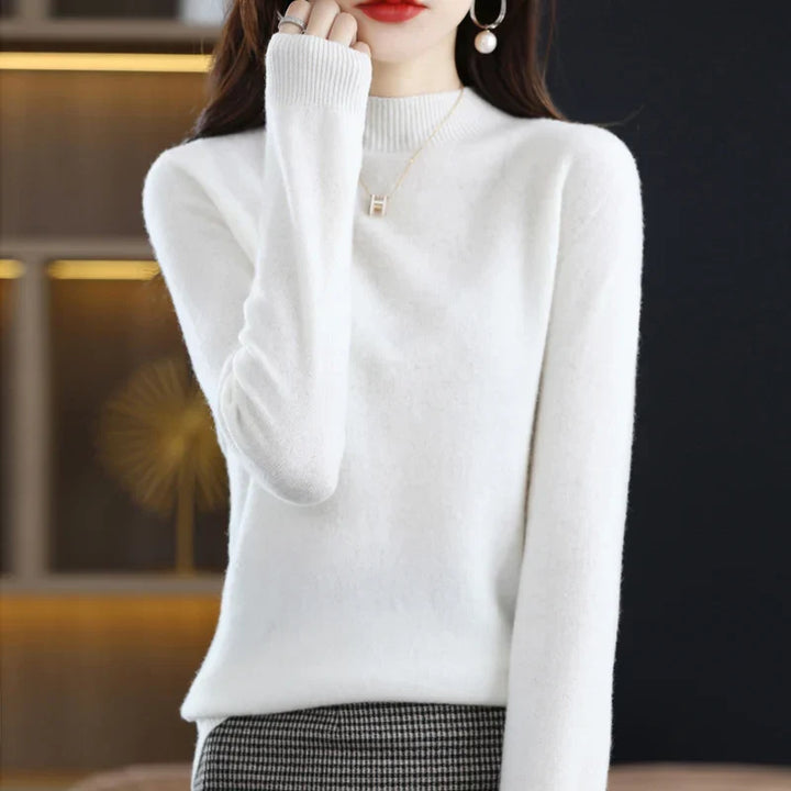 Meike | Strickpullover mit minimalistischem Design und atmungsaktiver Wärme
