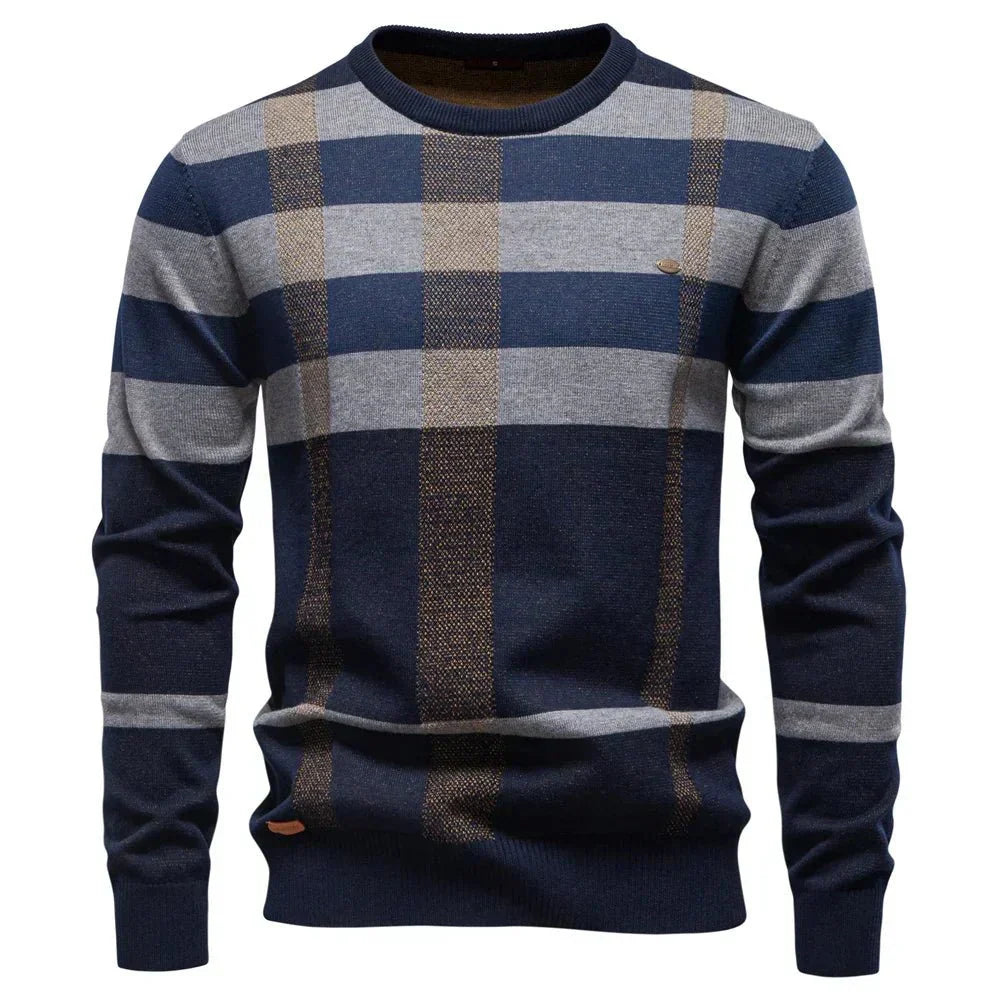 Rosenfeld | Strickpullover für Herren mit Rautendesign