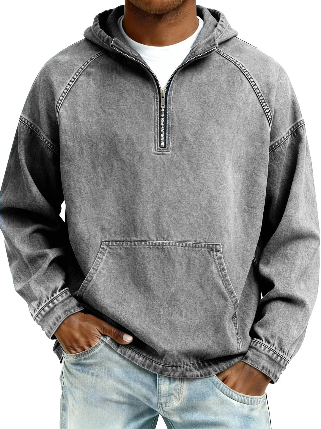 Reiner | Vintage Herrenpullover mit Kapuze