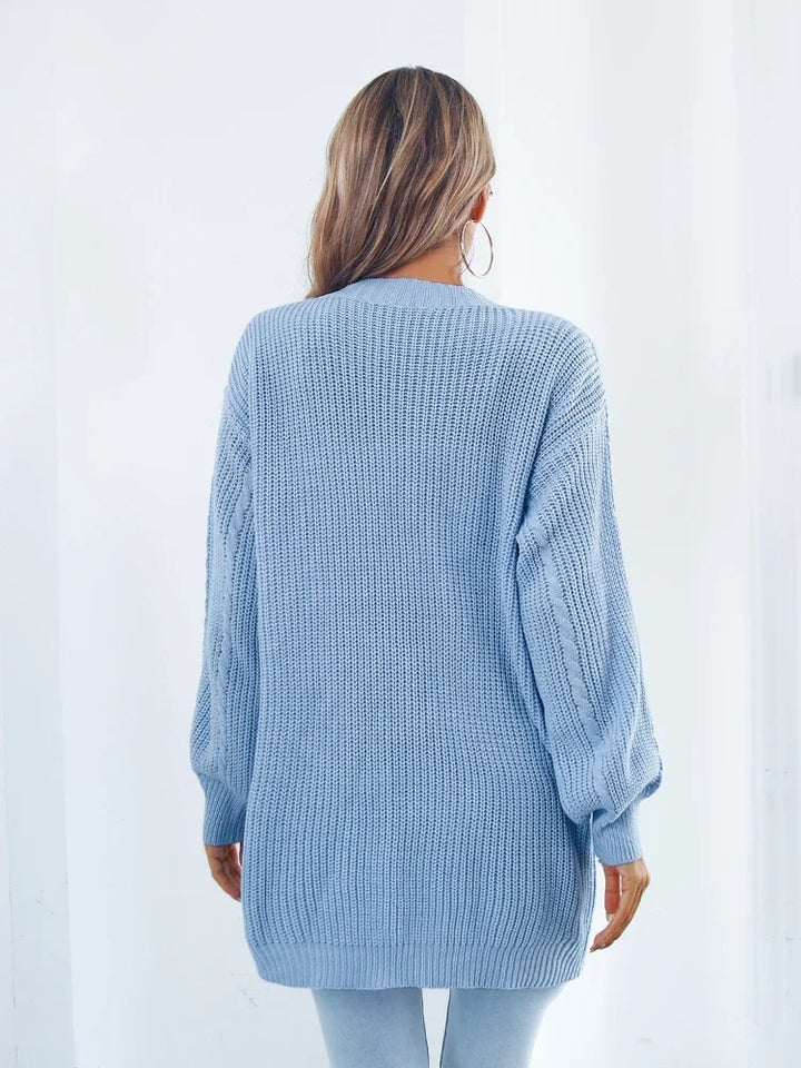 Elsa-Minna | Lange Strickjacke mit lockerer Passform
