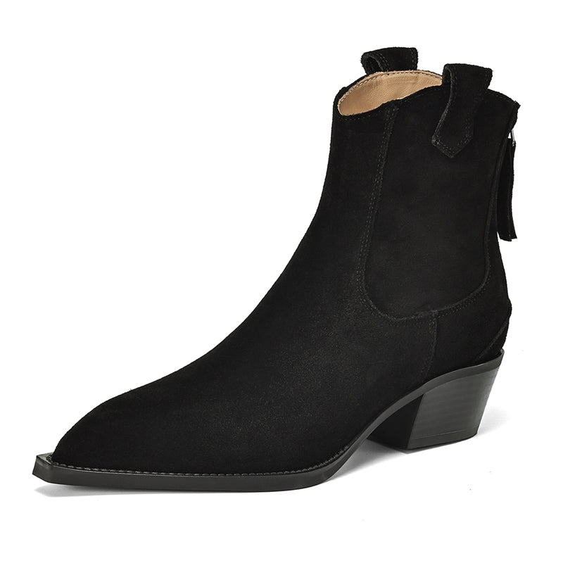 Clarissa | Orthopädische Western-Stiefeletten in Lederoptik