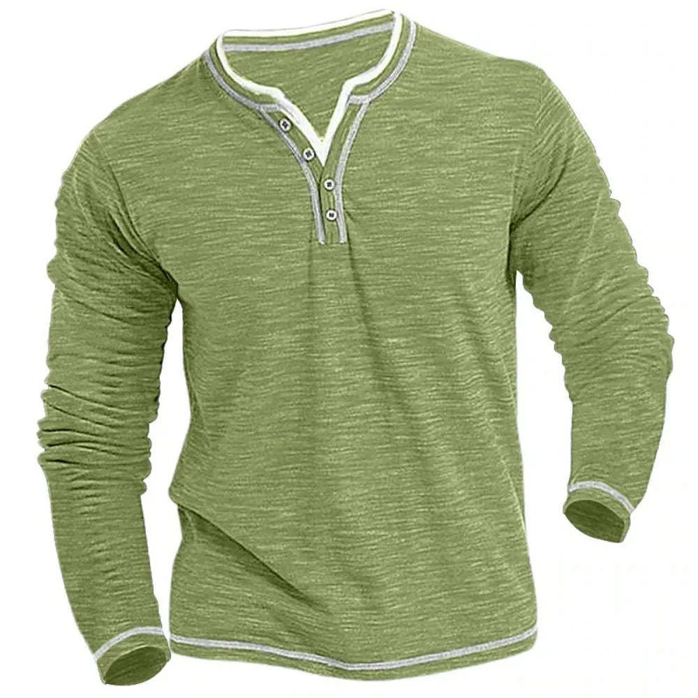 Werner | Langarmshirt mit V-Ausschnitt