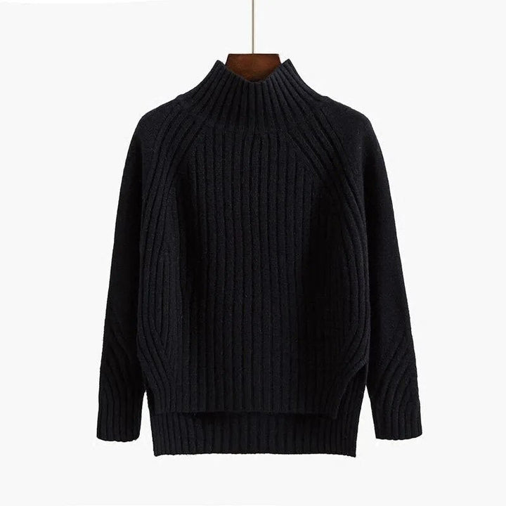 Ilse-Sophie | Kuscheliger Strickpullover mit hohem Kragen