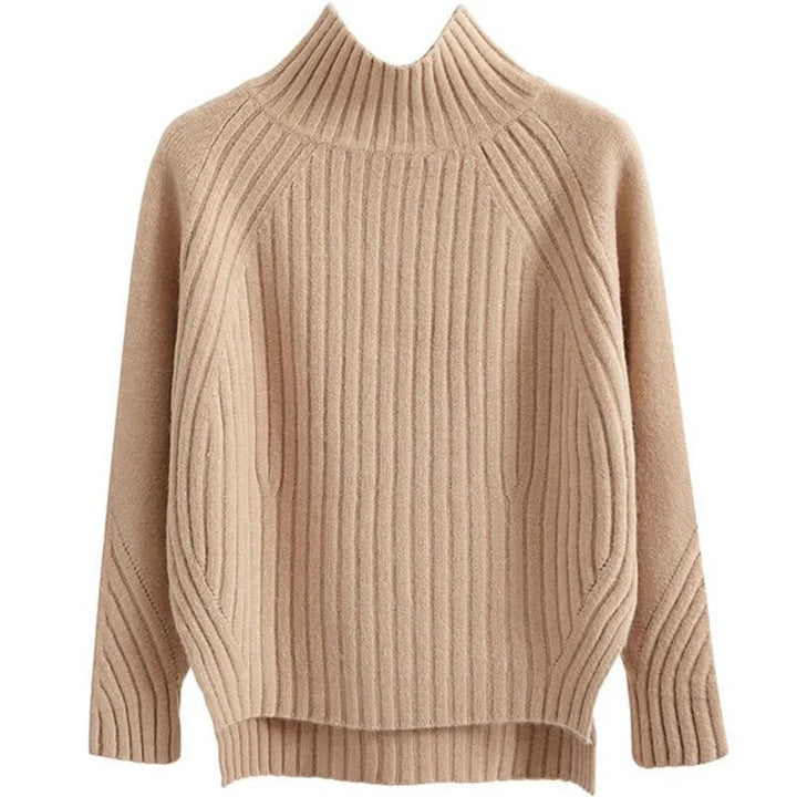 Ilse-Sophie | Kuscheliger Strickpullover mit hohem Kragen