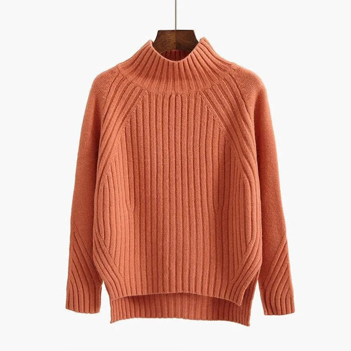 Ilse-Sophie | Kuscheliger Strickpullover mit hohem Kragen