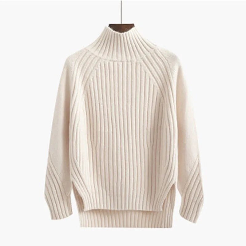 Ilse-Sophie | Kuscheliger Strickpullover mit hohem Kragen