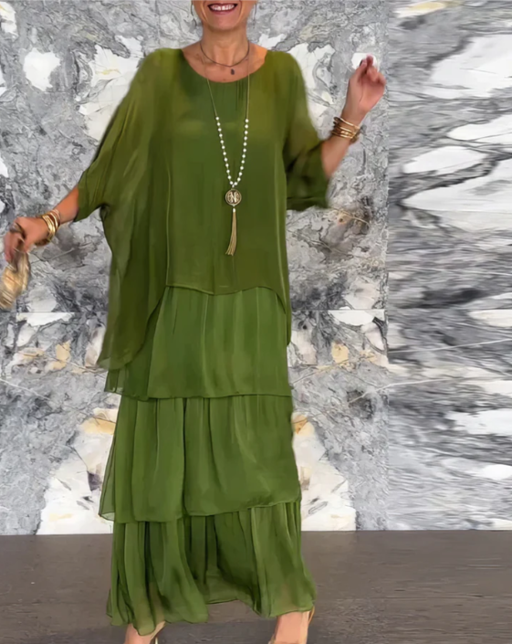 Lara | Elegantes fließendes Maxikleid