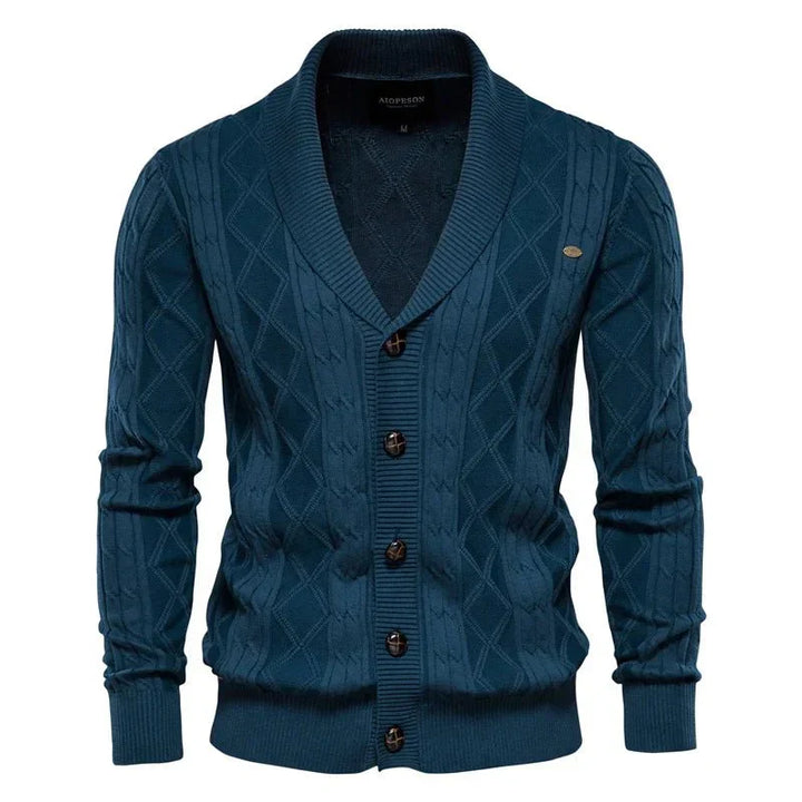 Herren-Cardigan mit Knopfleiste