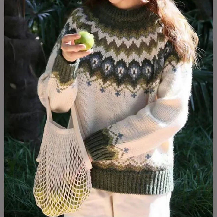 Hedwig | Strickpullover mit zeitlosen norwegischen Mustern