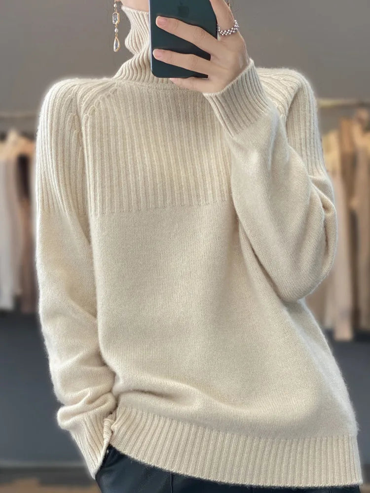 Aloisia | Kuscheliger Rollkragenpullover aus erstklassigem Weichstrick