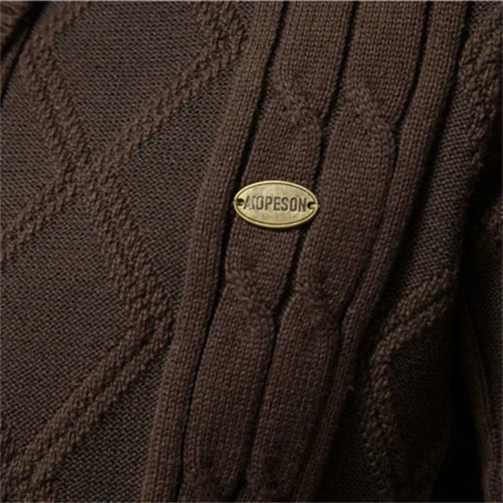 Herren-Cardigan mit Knopfleiste