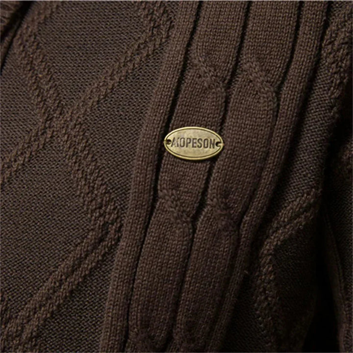Herren-Cardigan mit Knopfleiste