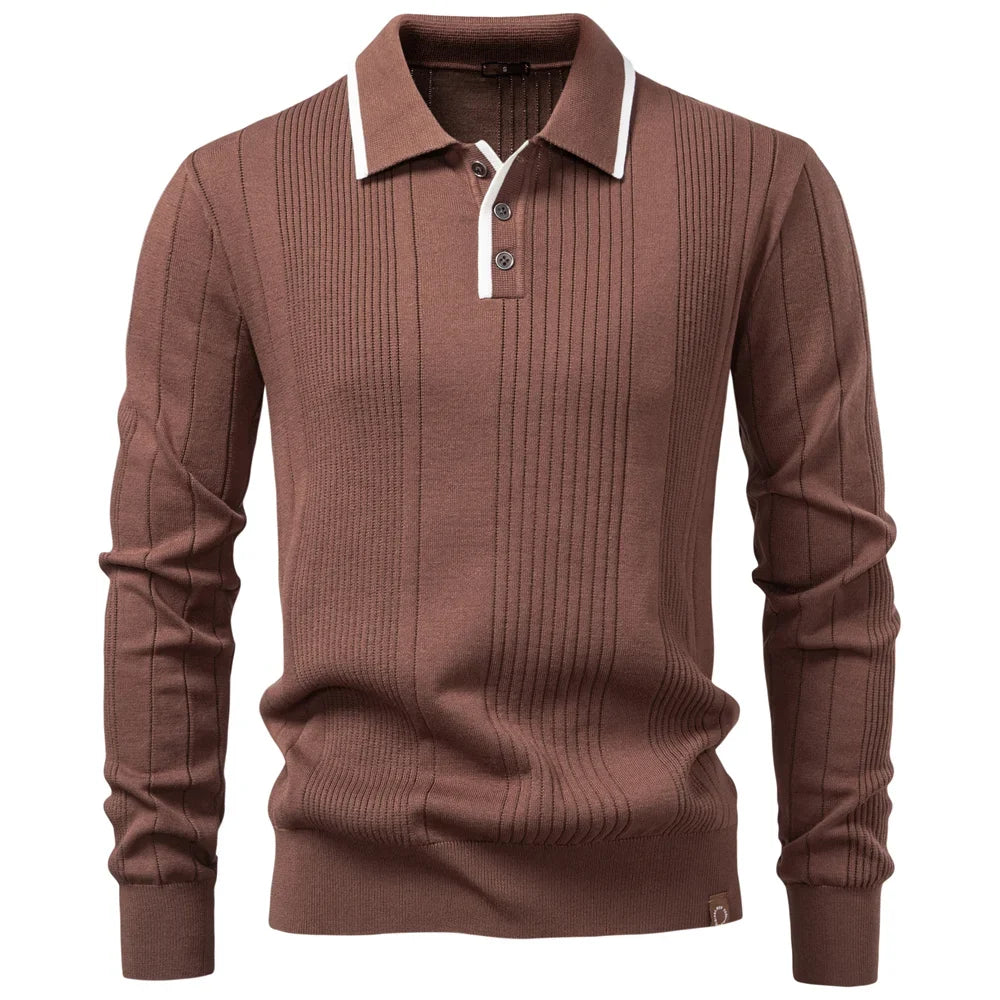 Benno | Warmes Winter-Poloshirt für Herren