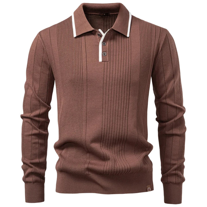 Benno | Warmes Winter-Poloshirt für Herren