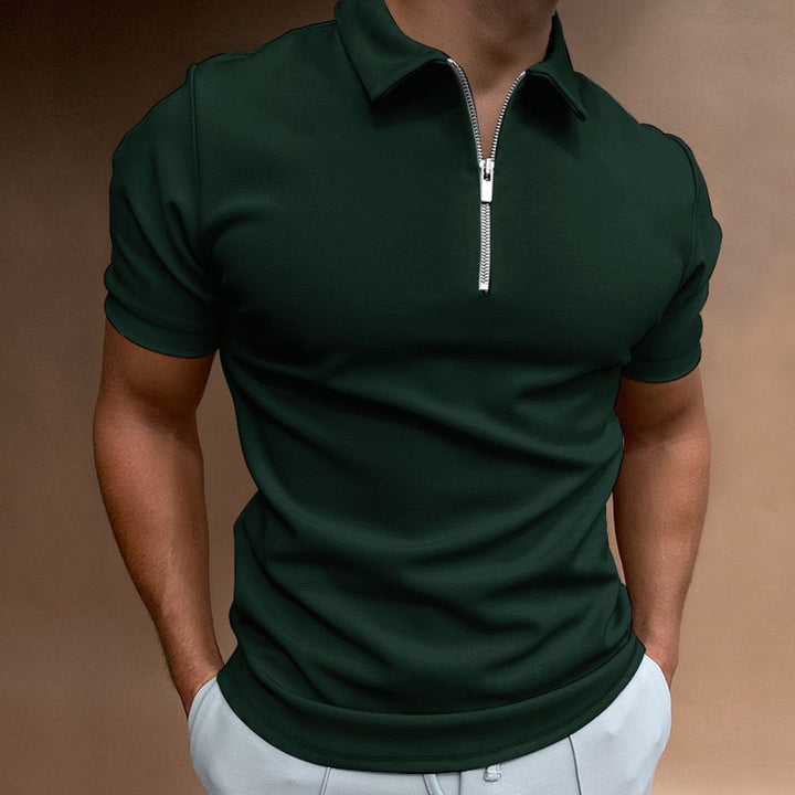 Evan | Zip-Poloshirt mit moderner Linie