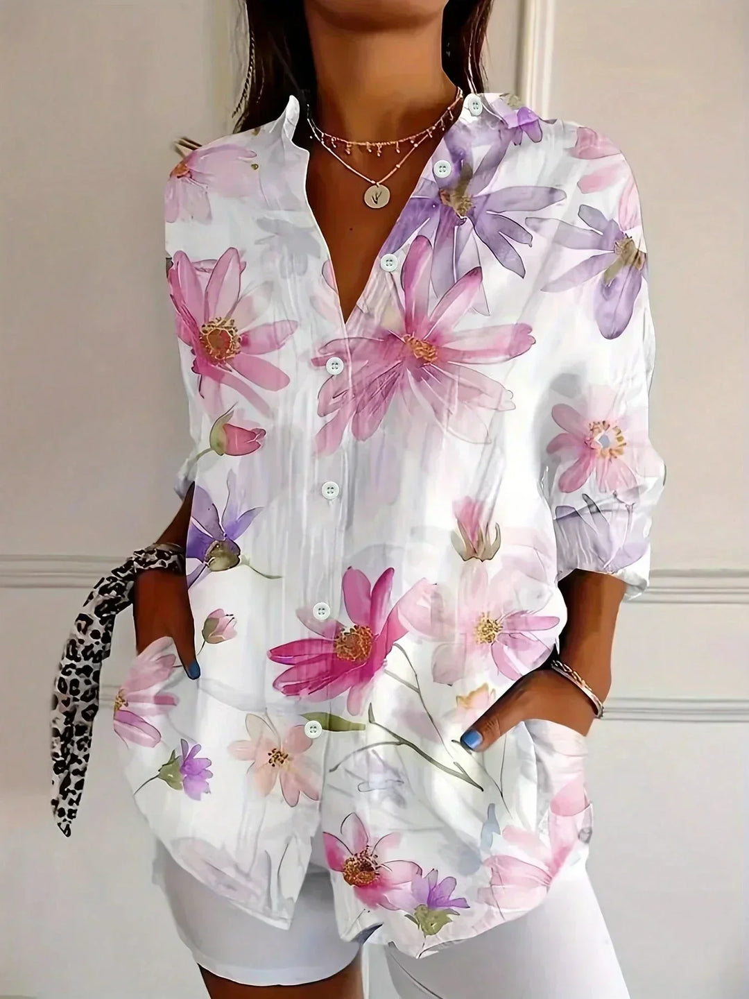 Astrid | Bunte Musterbluse