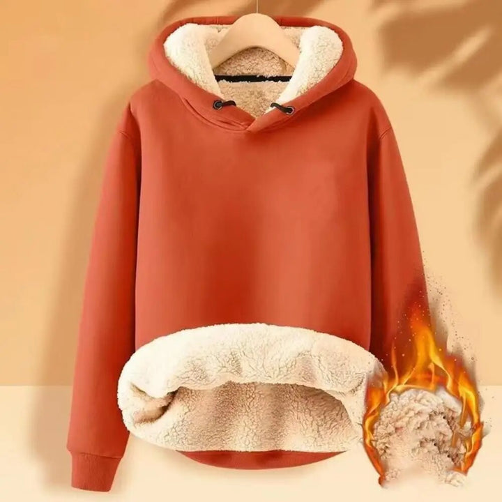 Walpurga | Sherpa-Fleece-Pullover mit Kapuze und Taschen