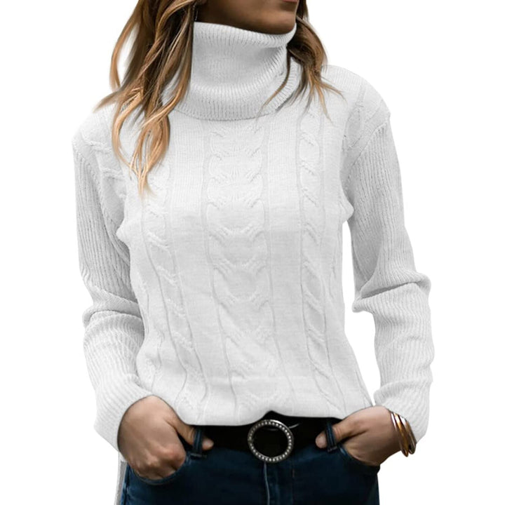 Konstantina | Rollkragenpullover mit Zopfmuster