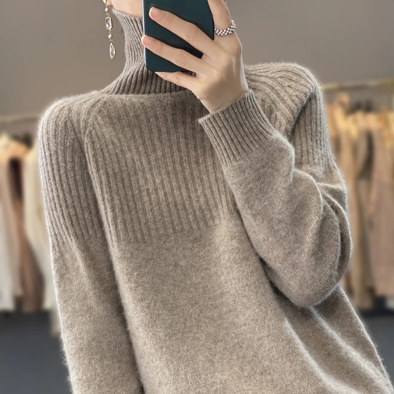 Aloisia | Kuscheliger Rollkragenpullover aus erstklassigem Weichstrick