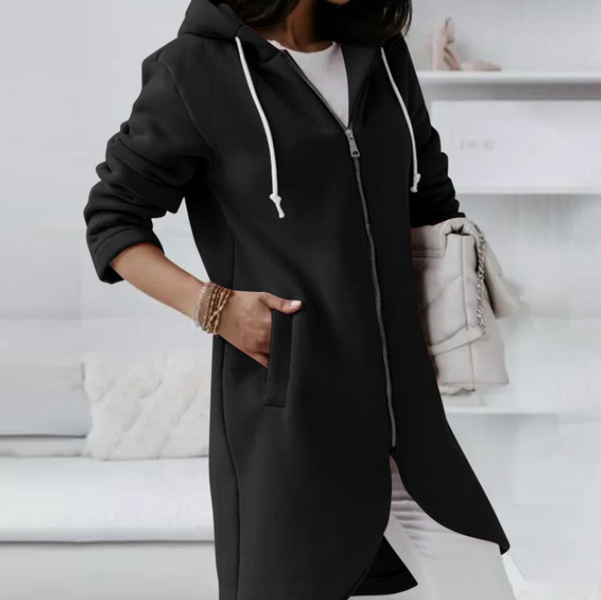 Karin-Line | Kapuzenpullover mit Reißverschluss und zeitlosem Design