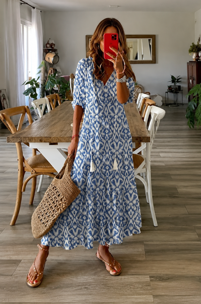 Luna | Mühelos Boho-Stil Midi Kleid
