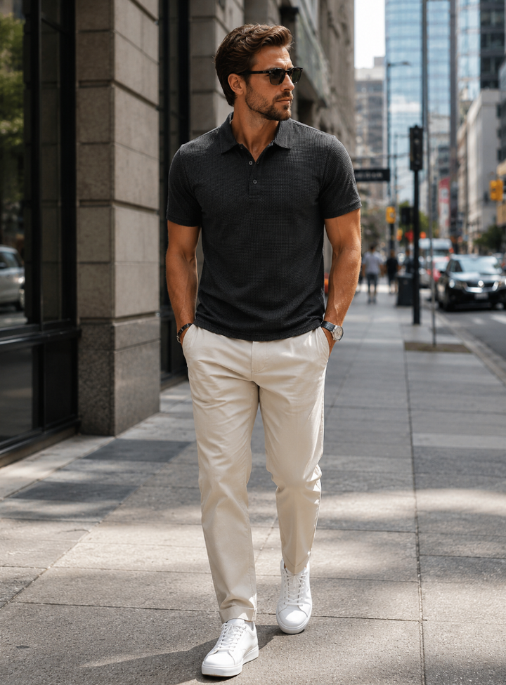Dario | Atmungsaktives Stretch Poloshirt
