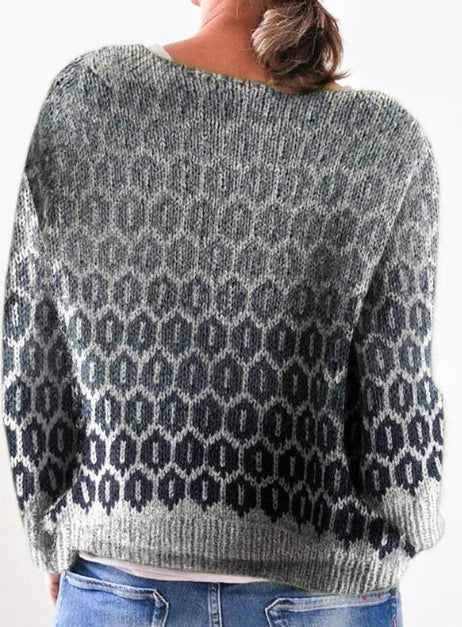 Ilka | Strickpullover im Wabenmuster mit strukturiertem Design