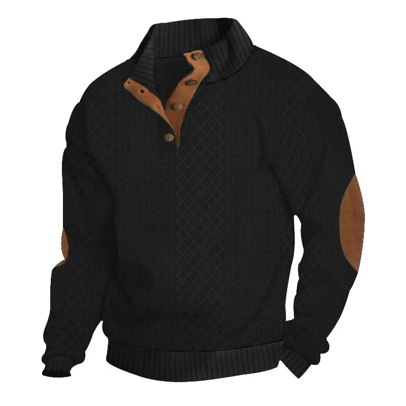 Giselher | Herbstpullover mit Knopfleiste