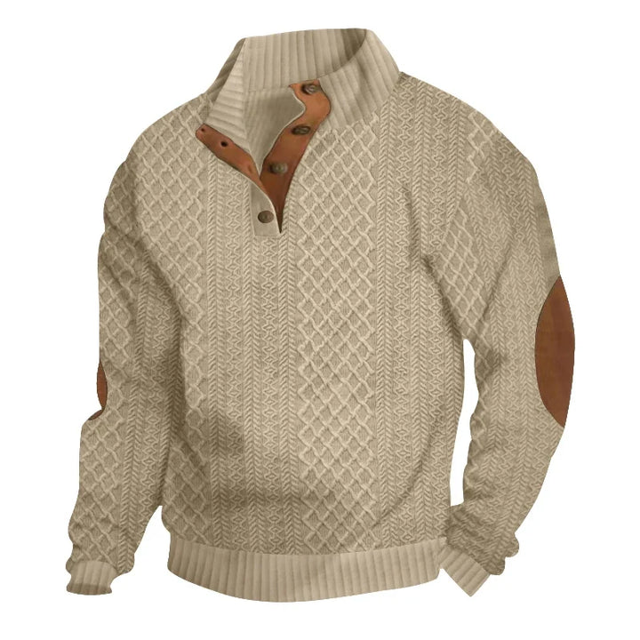 Giselher | Herbstpullover mit Knopfleiste