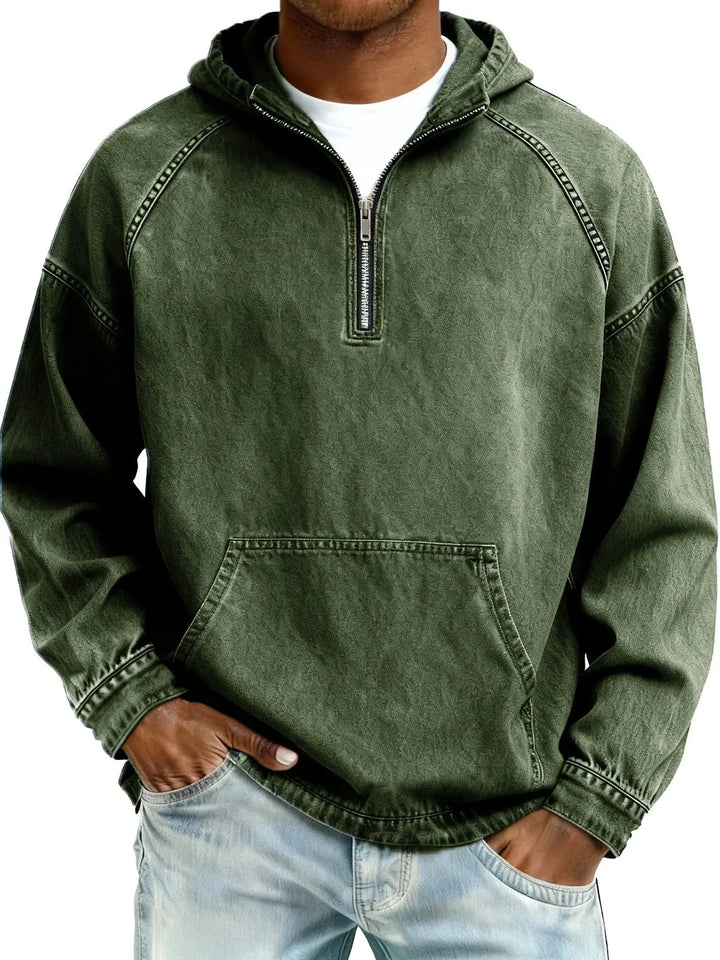 Reiner | Vintage Herrenpullover mit Kapuze