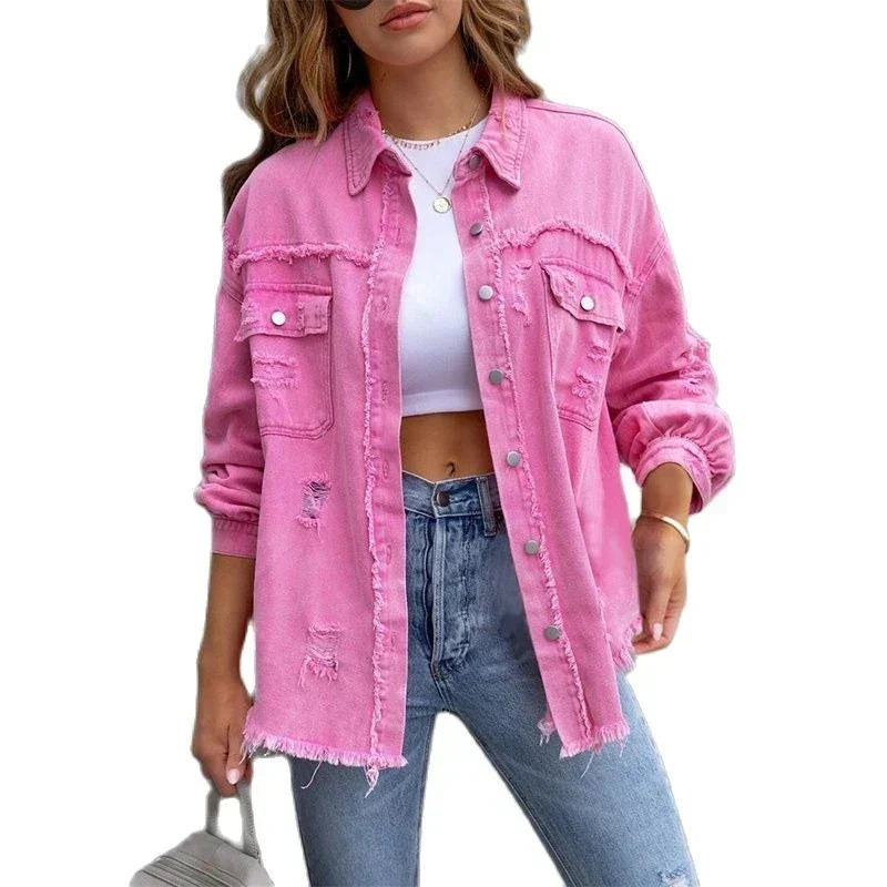 Felicitas | Jeansjacke im verwitterten Vintage-Look