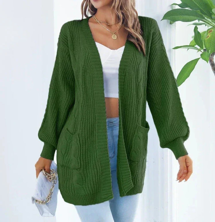 Elsa-Minna | Lange Strickjacke mit lockerer Passform