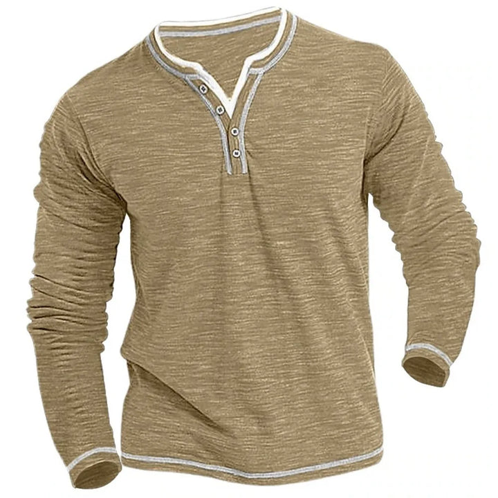 Werner | Langarmshirt mit V-Ausschnitt