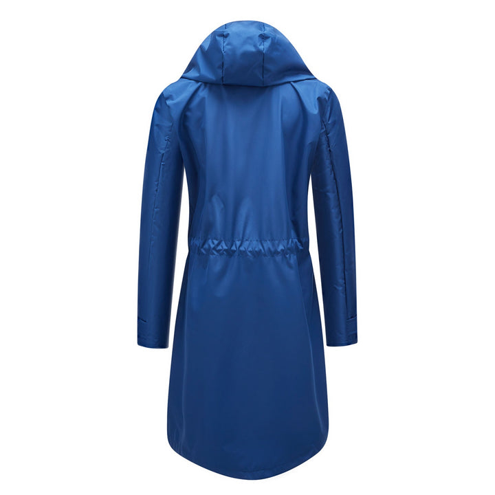 Lise-Sophie | Lange Jacke mit Kapuze und wasserabweisendem Stoff