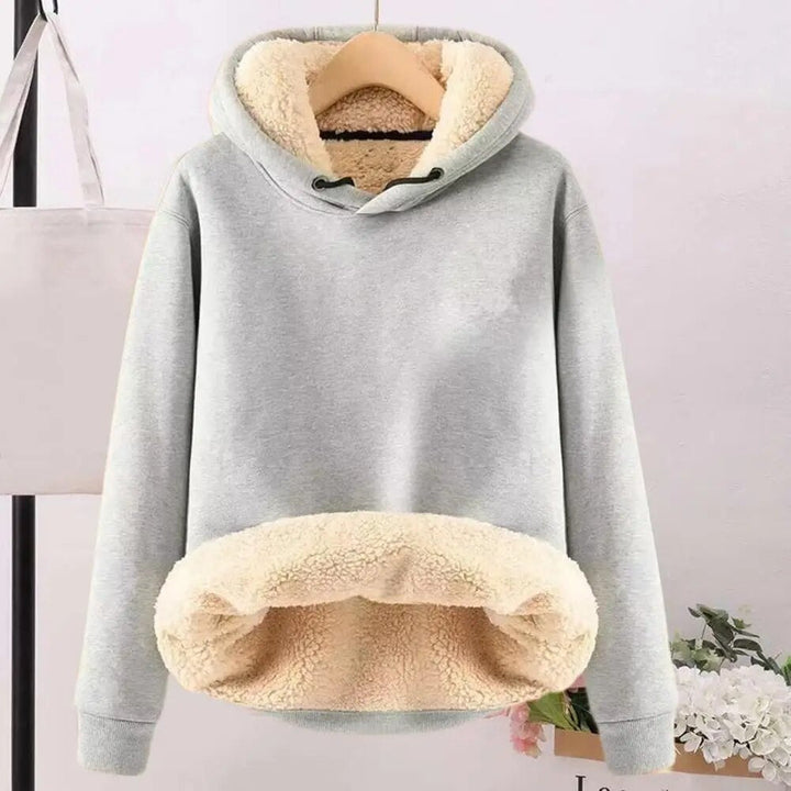 Walpurga | Sherpa-Fleece-Pullover mit Kapuze und Taschen