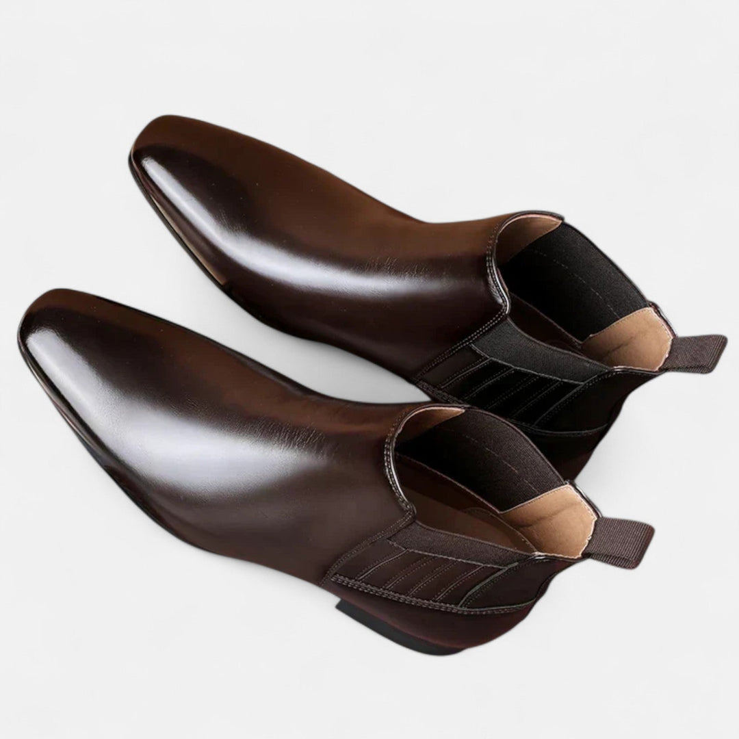 Leon | Stilvolle Herren-Stiefeletten aus Kunstleder