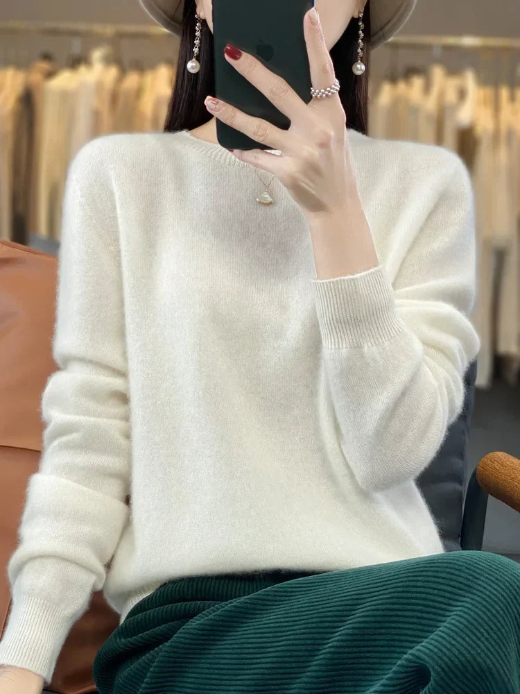 Kreszentia | Zeitloser Pullover aus erstklassig weichem Strick