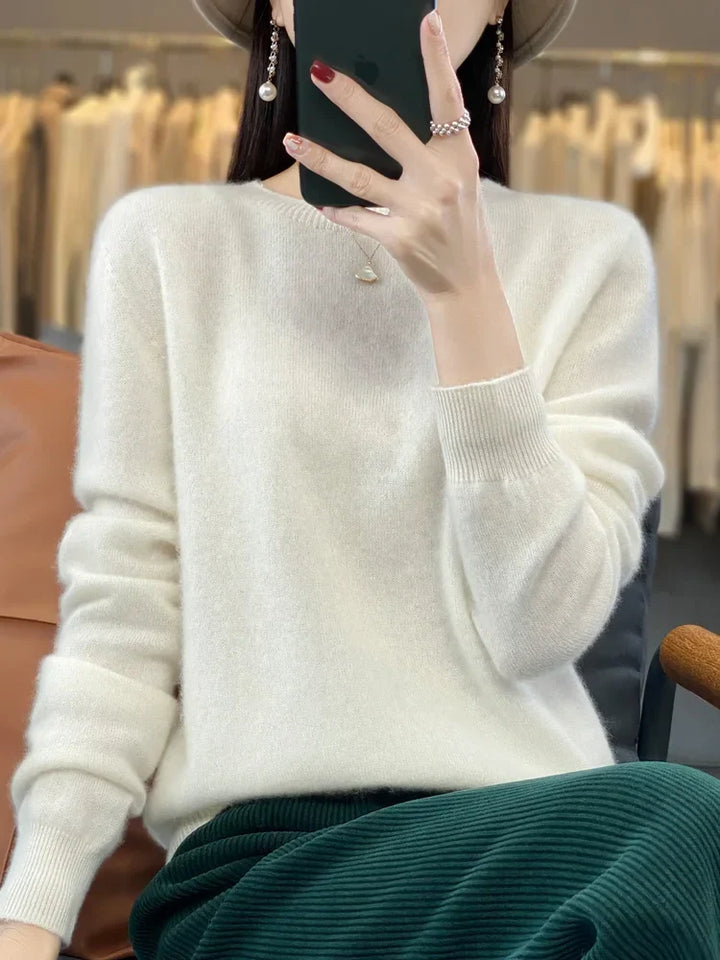 Kreszentia | Zeitloser Pullover aus erstklassig weichem Strick