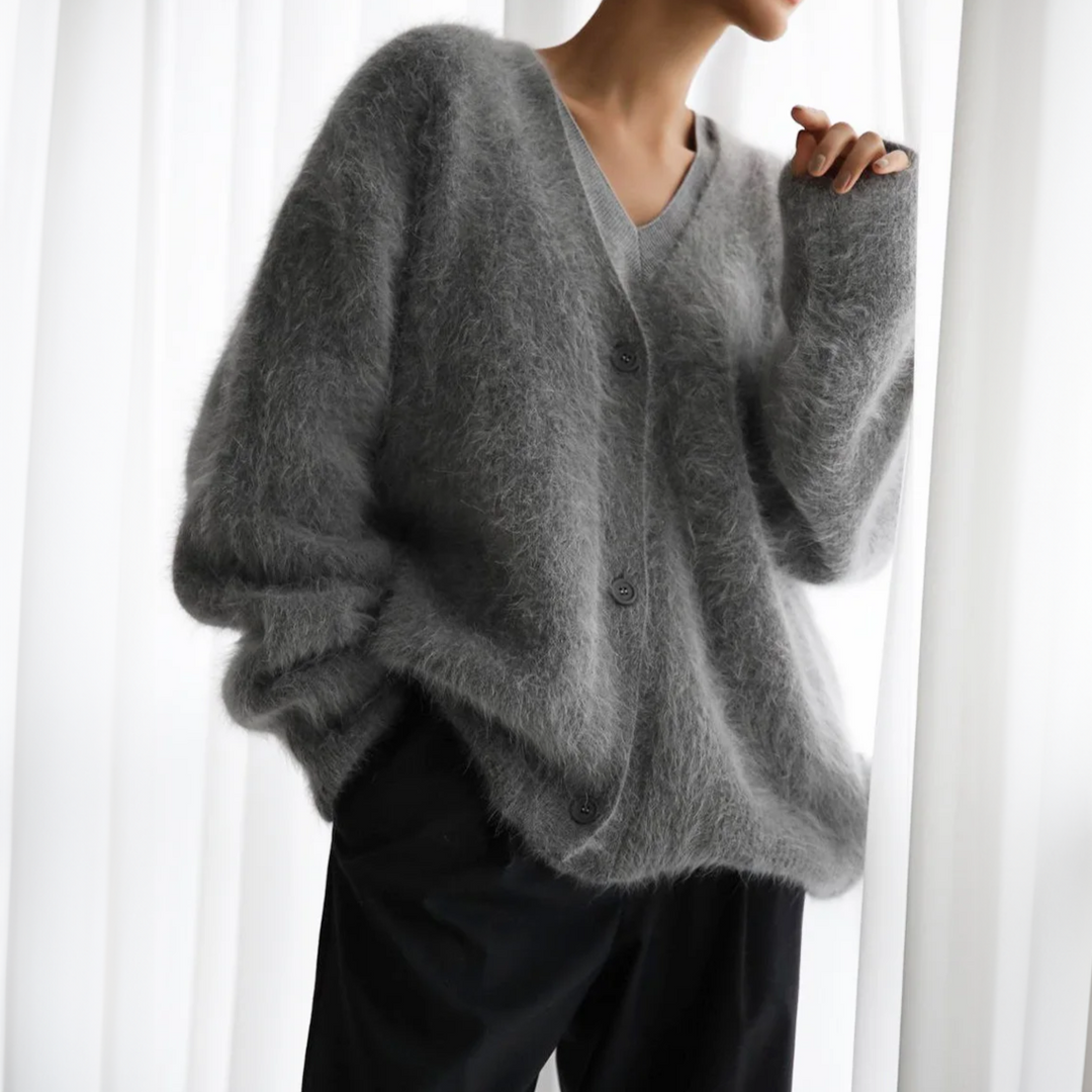 Lena-Lene | Klassische Strickjacke mit Knopfleiste