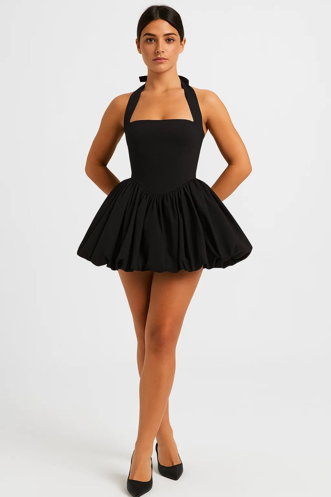Fenja | Mini-Kleid mit Puffärmeln