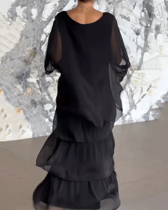 Lara | Elegantes fließendes Maxikleid