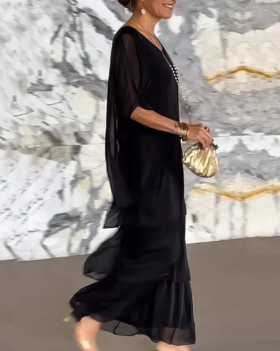 Lara | Elegantes fließendes Maxikleid