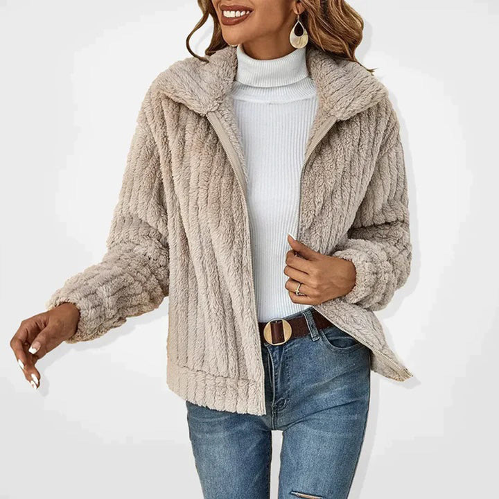 Gesine | Fleecejacke mit gerippter Textur