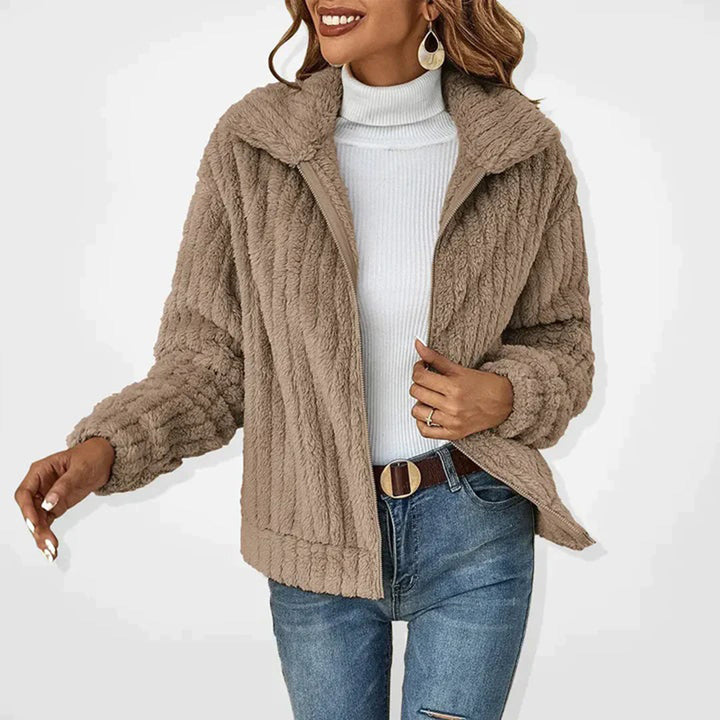 Gesine | Fleecejacke mit gerippter Textur